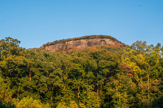 At the base, Mount Yonah's rugged grace invites dreams of summits conquered, Mount Yonah, Yonah, Georgia, United States of America