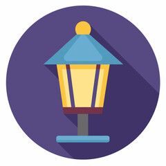 street lamp vector illustration