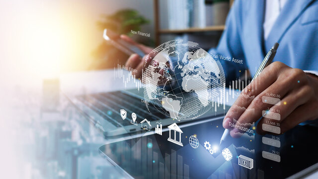 Blockchain Technology Concept.Revolutionizing Industries, Exploring the Boundless Potential of Blockchain Technology for Secure, Decentralized Transactions and Immutable Digital Data Management.