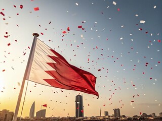 Bahrain December 16 National Day Celebration Flag Middle East Pride