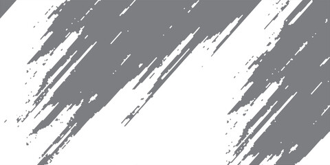 White brush strokes isolated on gray background. brush strokes grunge background. Vector brush