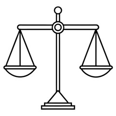 Equality Symbol line art vector