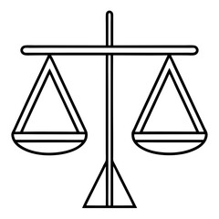 Equality Symbol line art vector