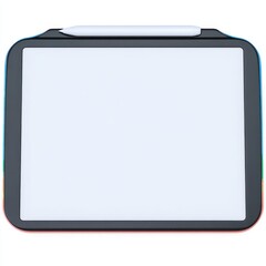Sleek Black Digital Drawing Tablet with Stylus for Creative Design