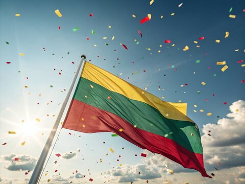 Lithuania February 16 State Restoration Day Flag Baltic Europe Pride