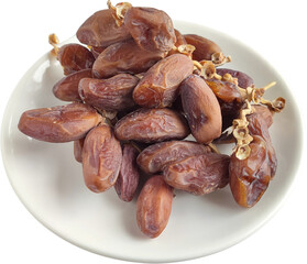 Dates fruits with stalk, dried. Dates fruits are very ideal for diet due to its low index glycemic...