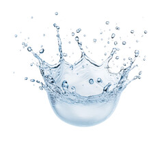 Captivating water splash on a black background