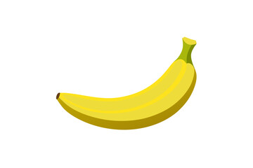 banana on white background