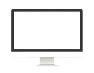 Monitor vector illustration isolated on white background done in flat style