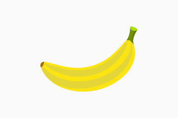 banana on white background