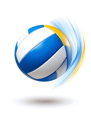 Fototapeta premium volleyball isolated on white background