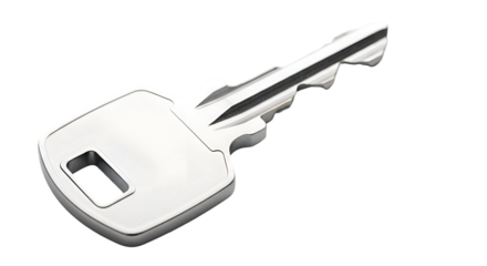 Creating a Metal Key with Transparent Background,  Design Process Shown