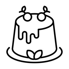 Panna Cotta Dessert Single icon