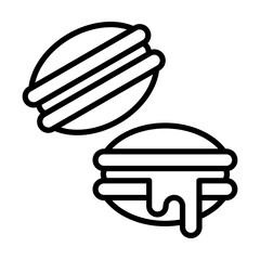 Dorayaki Japanese Dessert single icon