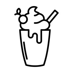 Milkshake Drink Single icon
