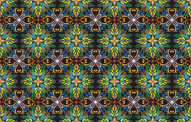 Mayan american indian pattern tribal ethnic motifs geometric vector background. Cool native american tribal motifs clothing fabric ethnic traditional design. Aztec symbol fabric print.