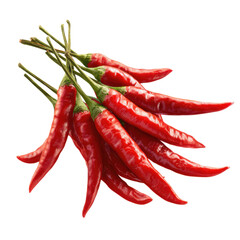 red chili peppers whole png, isolated hot spice