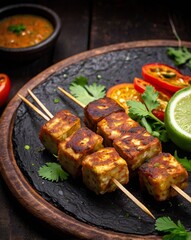 High-Resolution Stock Photo of Paneer Tikka &ndash; Authentic Indian Grilled Appetizer

