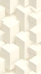 Obraz premium Abstract isometric background with white boxes