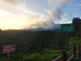 Beautiful view of the volcano