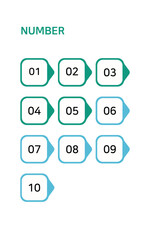 숫자 벡터 일러스트