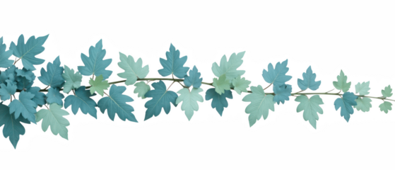 Lush green leaves arranged in linear pattern, showcasing various shades of teal and green, creating serene and natural aesthetic