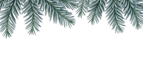 Lush evergreen branches create serene and festive atmosphere, perfect for holiday decorations and seasonal celebrations