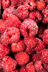 raspberry background closeup