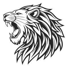 lion head vector