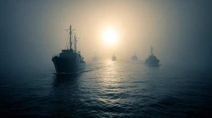 D-day ships and landing crafts approaching normandy coast during war soldiers in action gigapixel standard view