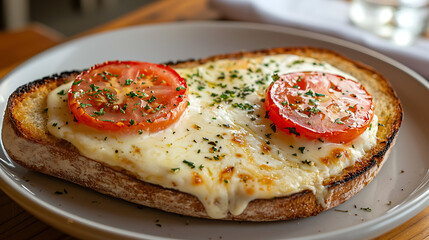 Melted Cheese and Tomato Bruschetta A Simple Yet Delicious Recipe