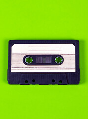 Audio Tape Cassette closeup