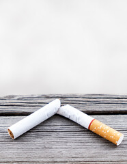 Broken Cigarette closeup