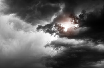 Dramatic Storm Clouds Background