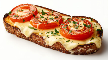 Delicious Baked Tomato and Cheese Toast Simple Recipe