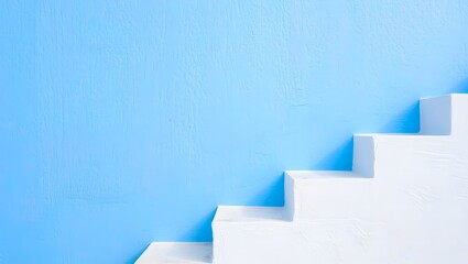 white wall with blue windows