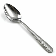 Spoon 3D rendering illustration isolated on transparent background  