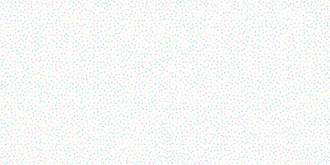 Obraz na płótnie Canvas Seamless colorful sprinkle pattern on white background, sweet candy style decoration for fun design themes