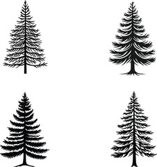 Fototapeta premium set of trees