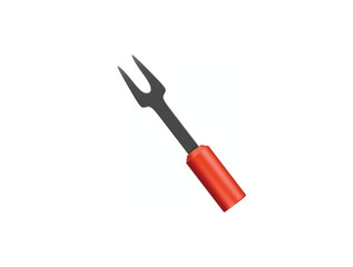 grill fork icon 3d illustration rneder