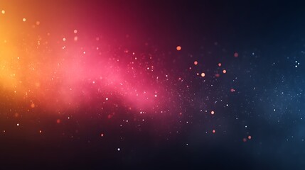 Colorful Abstract Galaxy with Glowing Stars