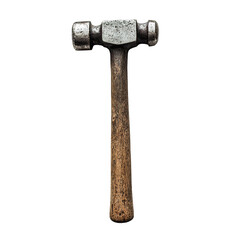 old hammer isolated on white