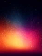 Colorful Abstract Galaxy with Glowing Stars