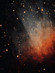 Dreamy Outer Space Landscape in Abstract Style