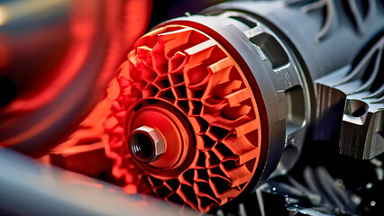 3D Printer Nozzle Close-Up Creating Object with Additive Manufacturing Precision | Generative AI