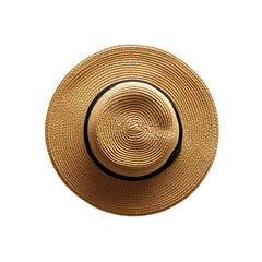 straw hat isolated on white background