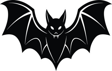 bat on a white background