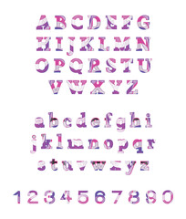 Artistic Alphabet with Numbers