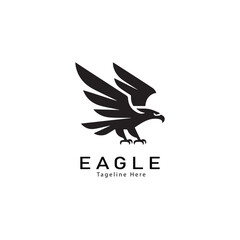 Fototapeta premium Bold Eagle Logo Design with Powerful Symbolism a Sleek Emblem for Strength and Vision Brand Identity