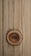 Fototapeta premium Neutral Tone Wood Panel Texture with Knots